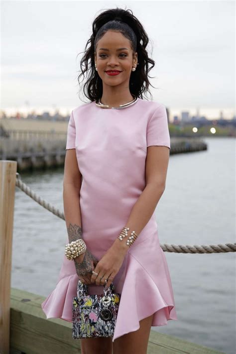 rihanna dior dress pink|who is face of Dior.